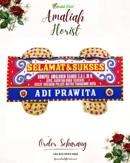 Papan Bunga Ucapan Selamat Donosari